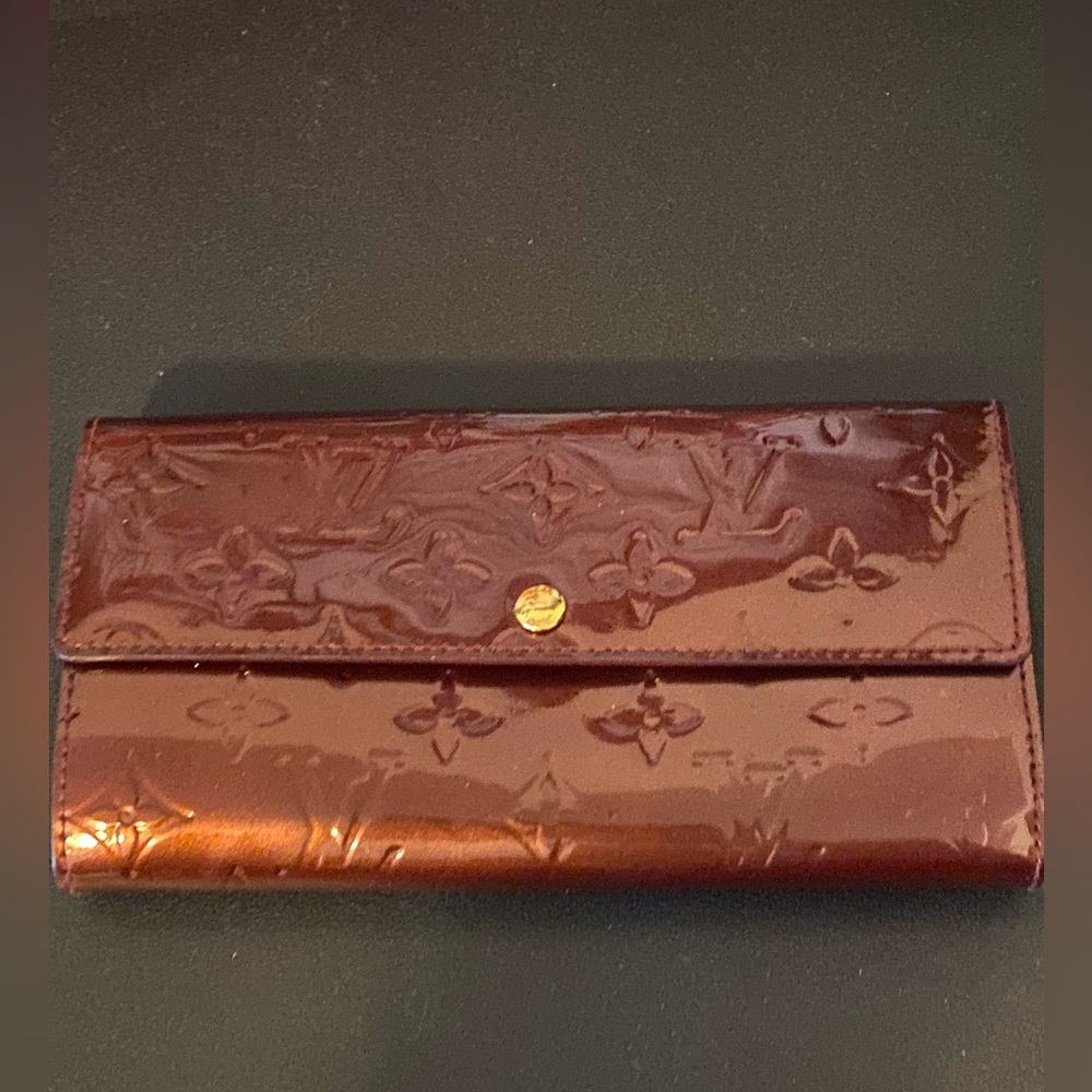Louis Vuitton reddish brown wallet